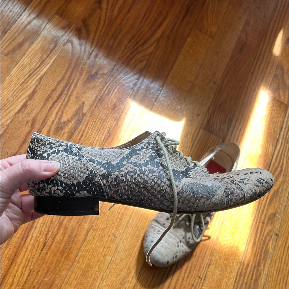 🐍Zoe Kratzmann Rattlesnake Embossed Oxfords
